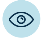 Blue circle with eye icon in center