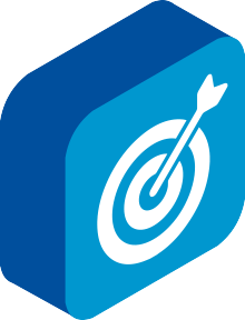 a target with an arrow hitting the bullseye icon